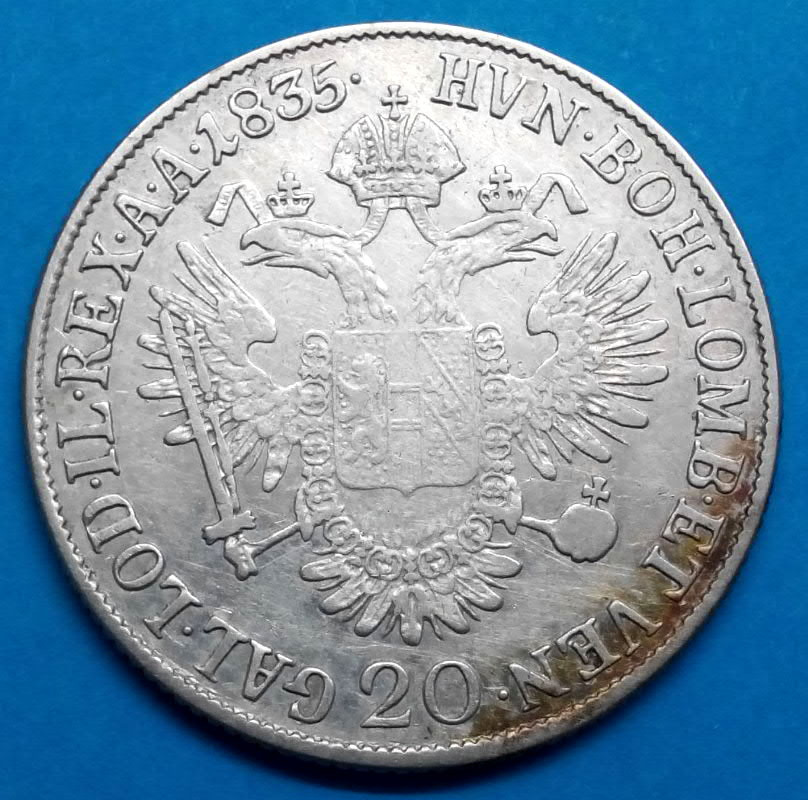 20 Krejcar 1835 František II. Uhersko