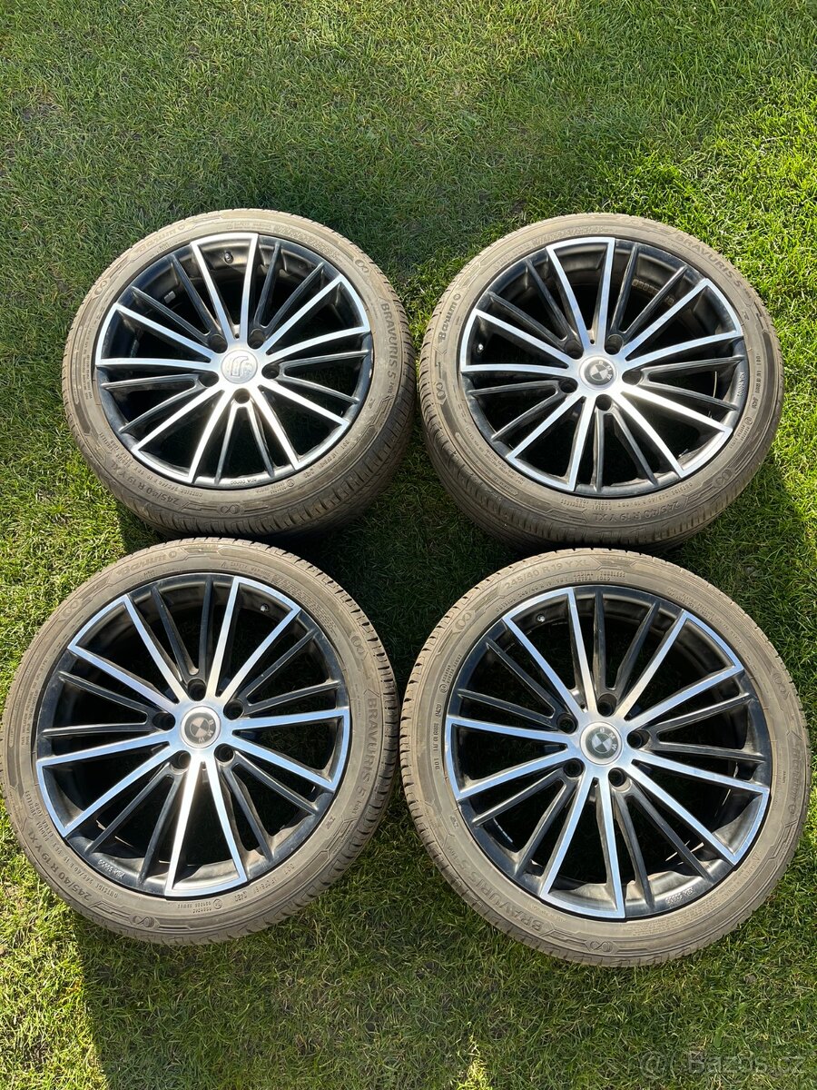 245/40 R19 letní pneu, alu kola 5x120 BMW