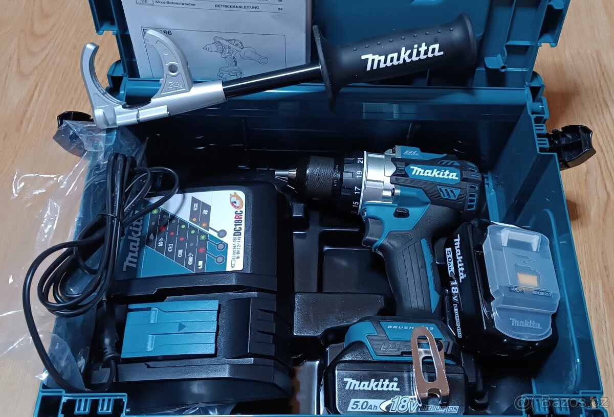 Makita DDF486RTJ Aku šroubovák LXT 18V, 2x 5,0Ah