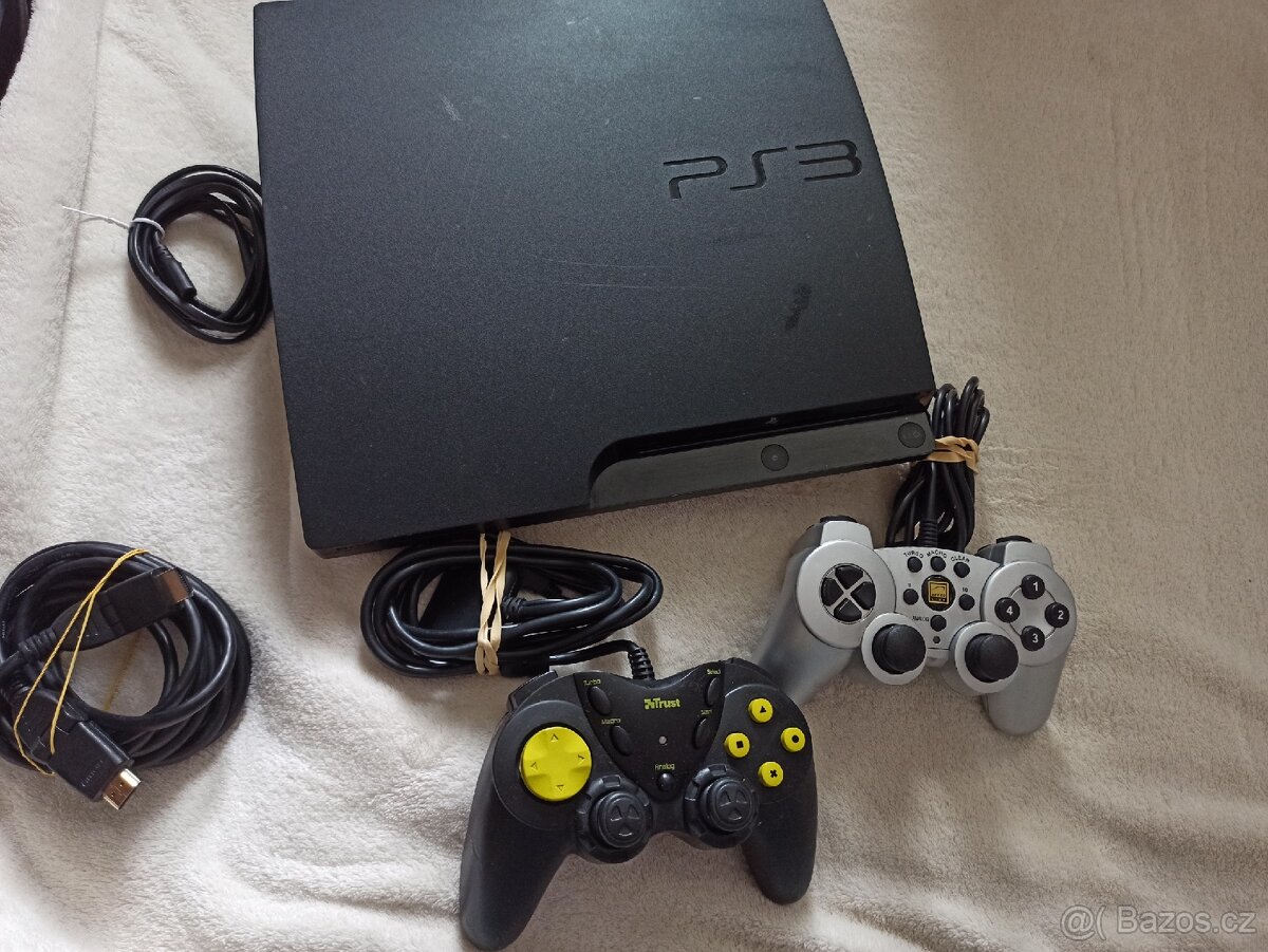 PS3 PlayStation 3 Slim + Hry