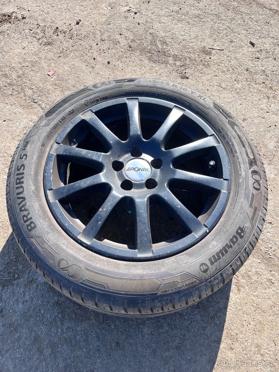 Prodám kola Ronal 215/55 R16 5x100