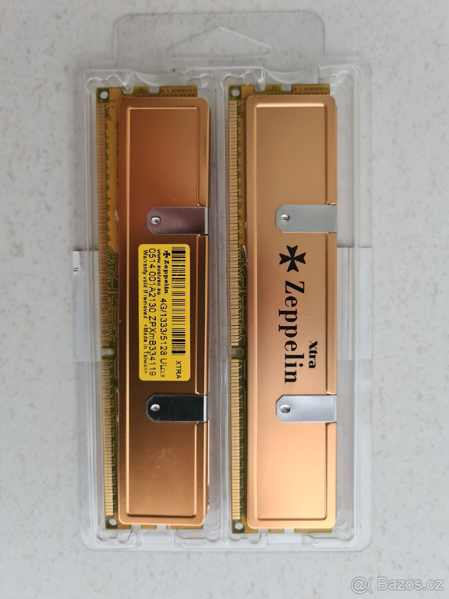 Prodám RAM DDR3 2 x 4GB ZEPPELIN XTRA