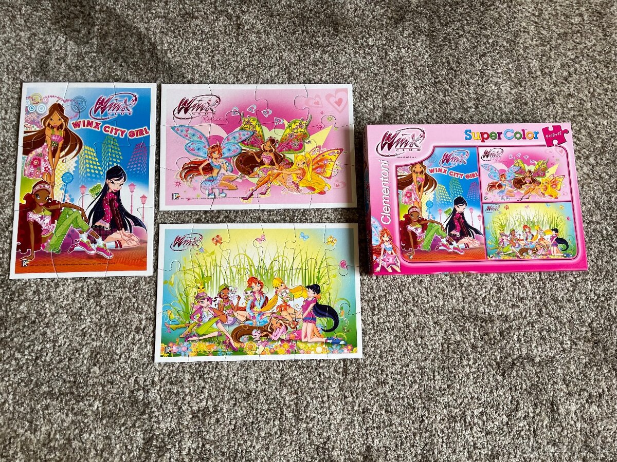 Puzzle Winx 9, 12 a 18 kusu