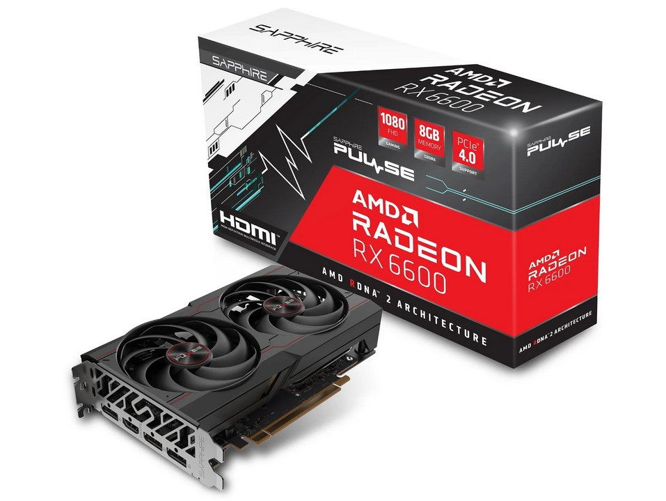 GPU SAPPHIRE PULSE Radeon RX 6600 8GB