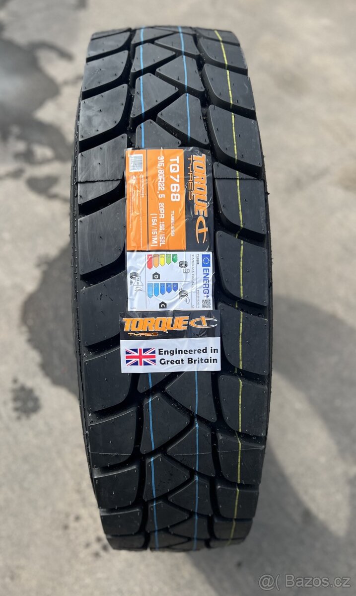 315/80 R22,5  prémiová Britská nákladní pneu