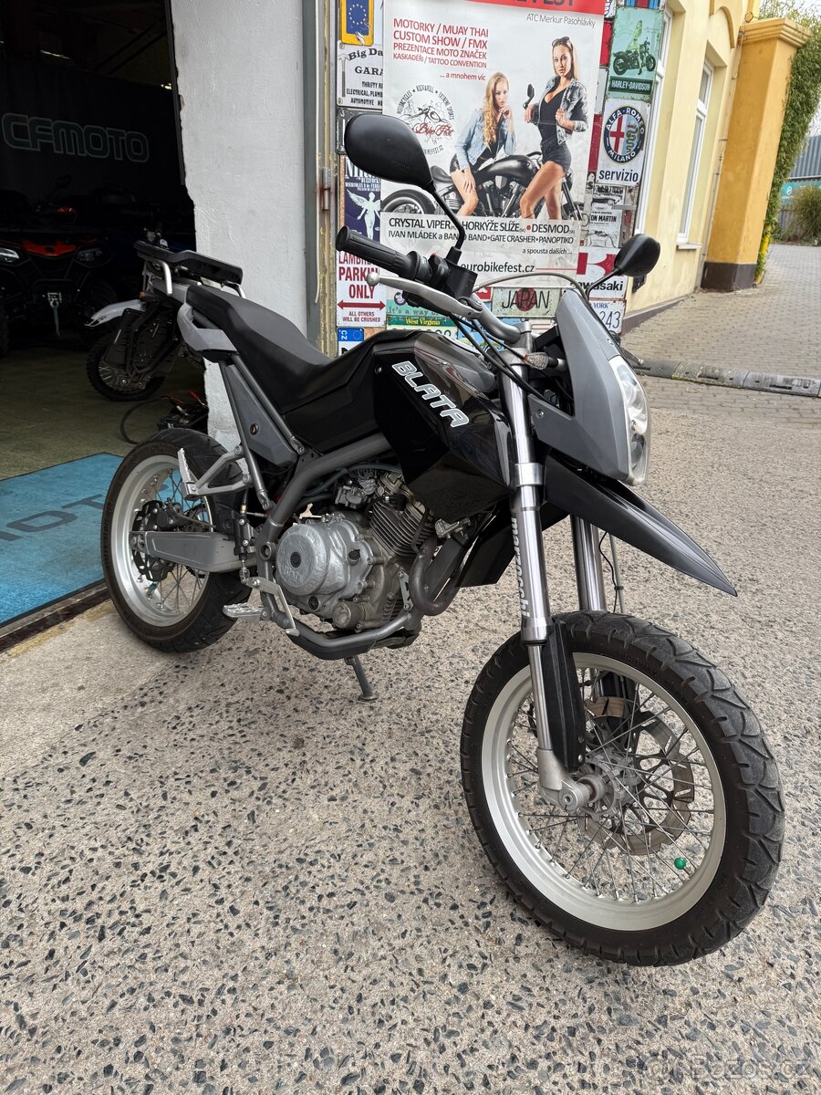 Blata Motard 125 BXM, 12.000km, po servise, nová TK