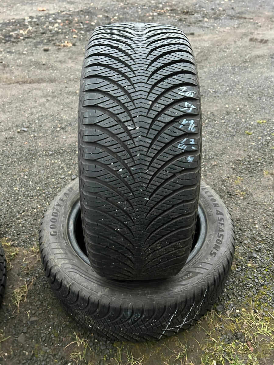 2ks celoroční pneu Goodyear 205/55/16