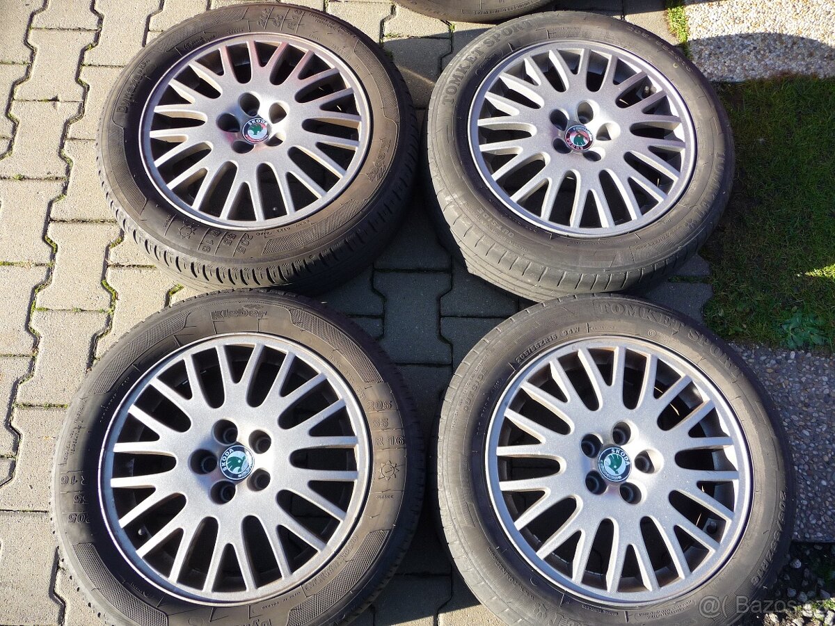 ALU KOLA 16 ŠKODA OCTÁVIA I STYLE 5x100 ET 42 - 205/55R16