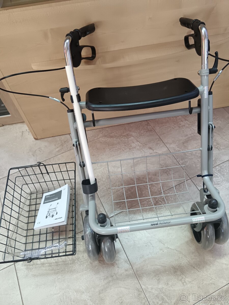 Stabilní čtyřkolové chodítko Ideal Rollator, nové, nepoužité