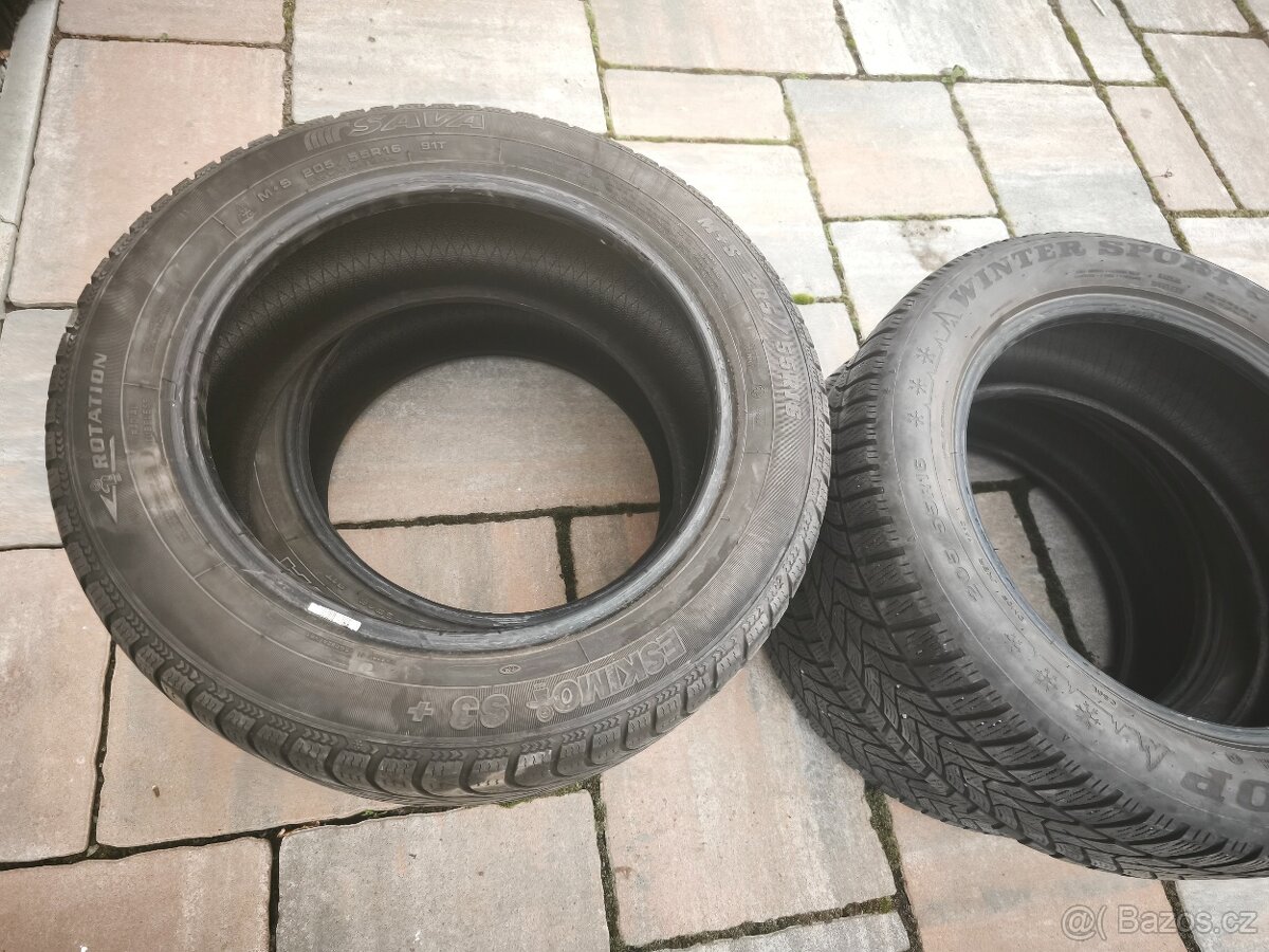 Prodám zimní pneu 205/55 R16