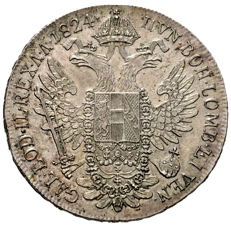 mince stříbro František II. Čechy