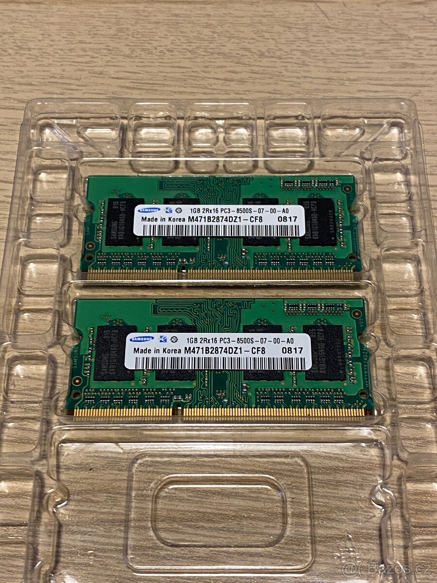 Samsung 2GB DDR3 SO-DIMM 1066 MHz (2x 1GB) PC3-8500S
