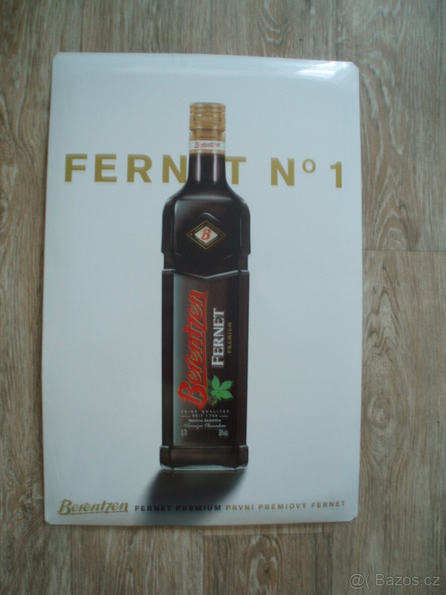 CEDULE velká plechová BERENTZEN FERNET No1