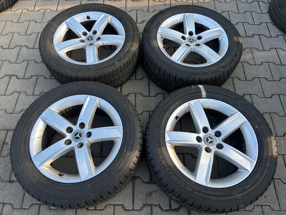 4x al kola 5x112 + pneu zimní 225/55 R17C