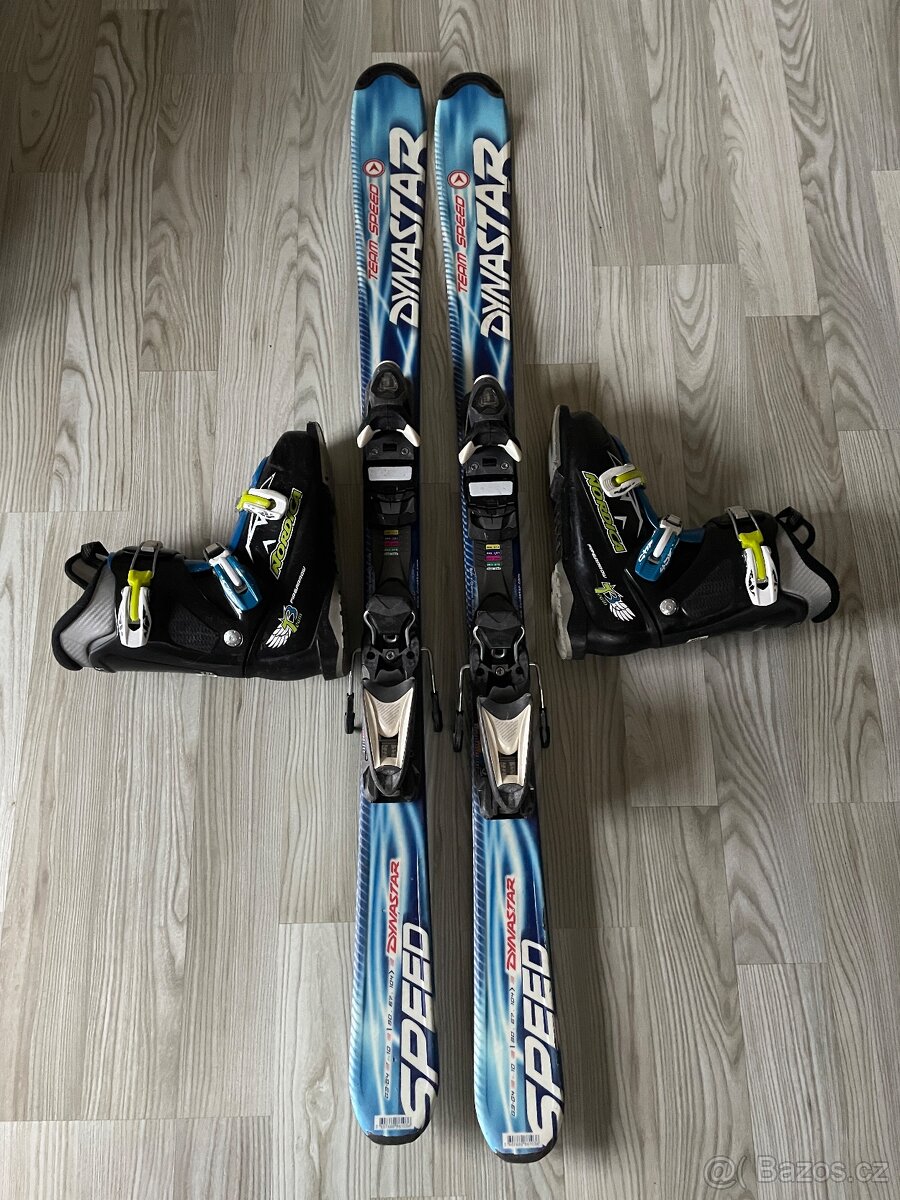 Lyže Dynastar 130 cm+ lyžáky Nordica  vel. 39-40