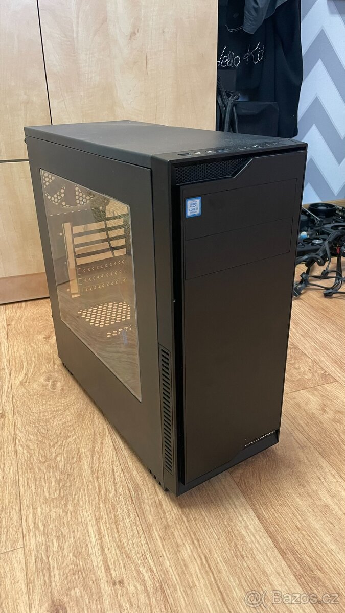 PC bedna/case ATX prosklená s 2 ventilátory