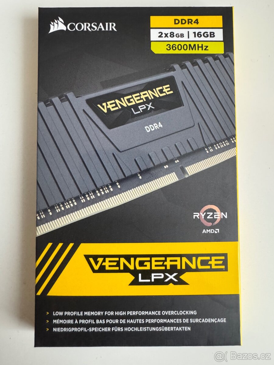 Corsair 16GB KIT DDR4 3600MHz CL18 Vengeance LPX Black