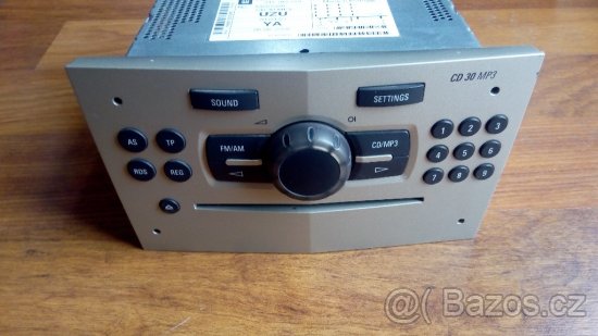 Corsa D rádio CD30 MP3