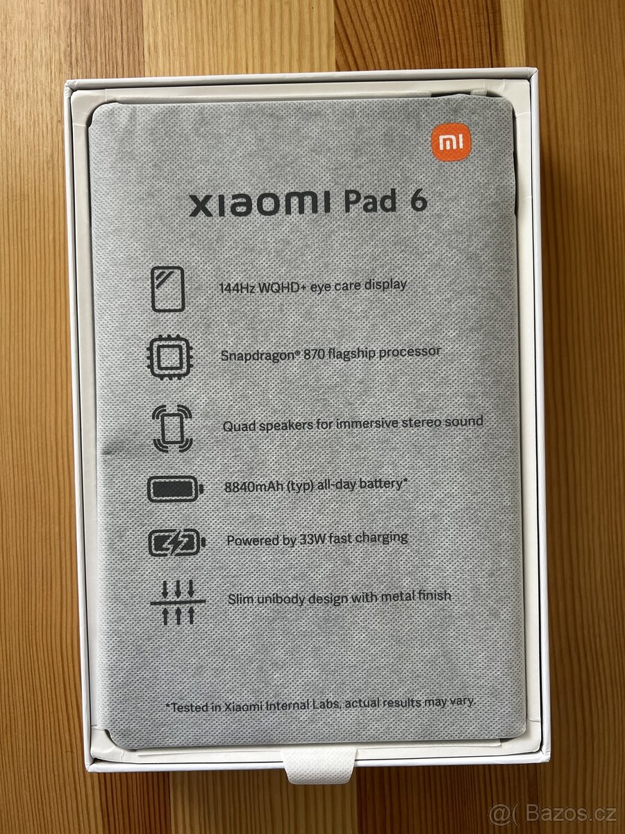 SLEVA NOVÝ tablet Xiaomi Pad 6 8GB/256 GB Mist Blue TOP CENA