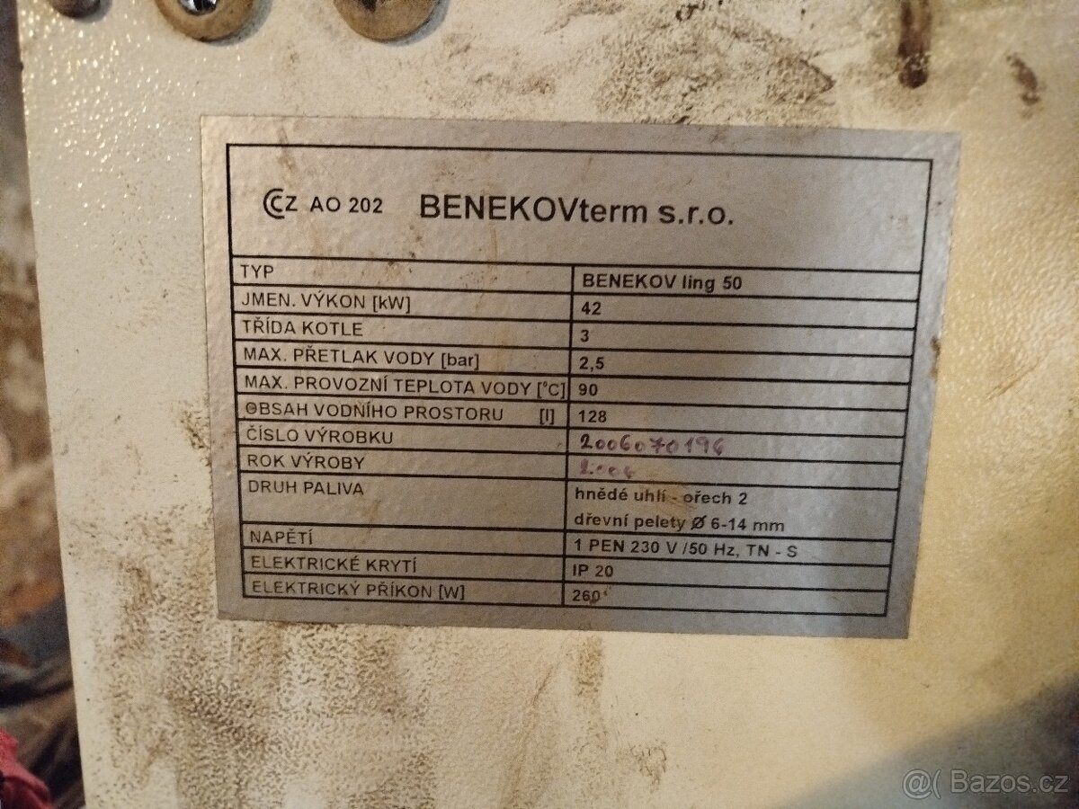 Kotel a příslušenství Benekov  ling 50