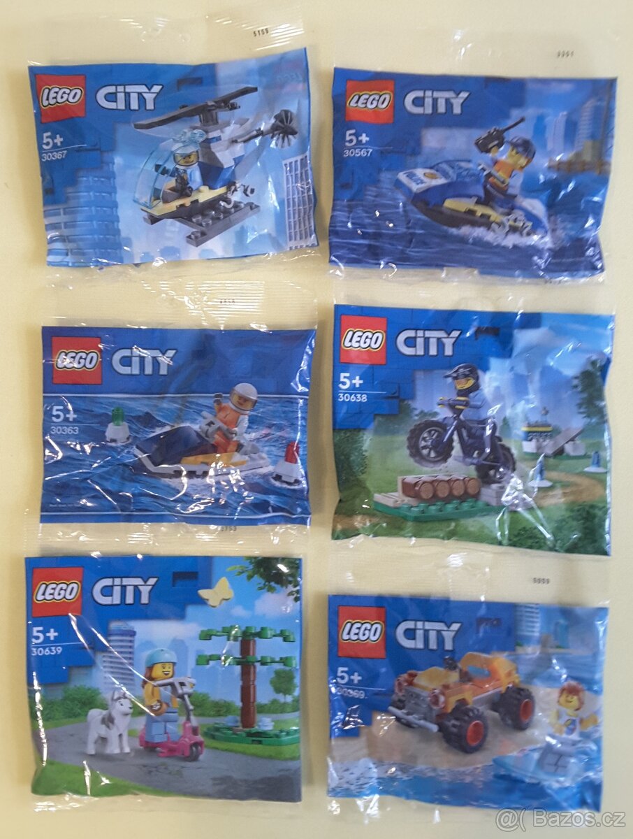 Lego  Sáčky 6ks,  6ks Lego CITY