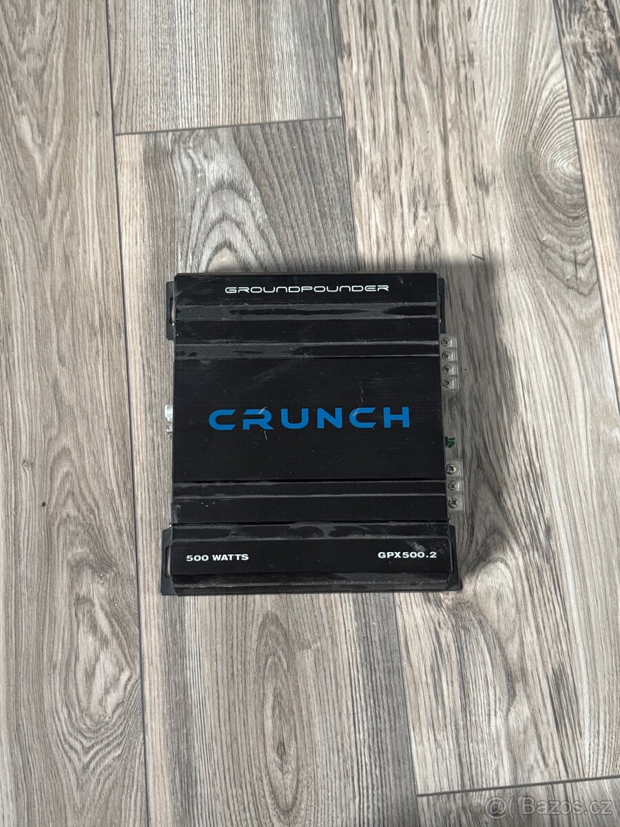 Zesilovač Crunch + Subwoofer MTX audio 250w