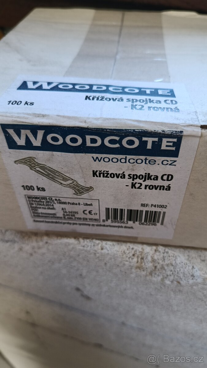 Spojka křížová CD-K2 woodcote (100 ks/bal.)