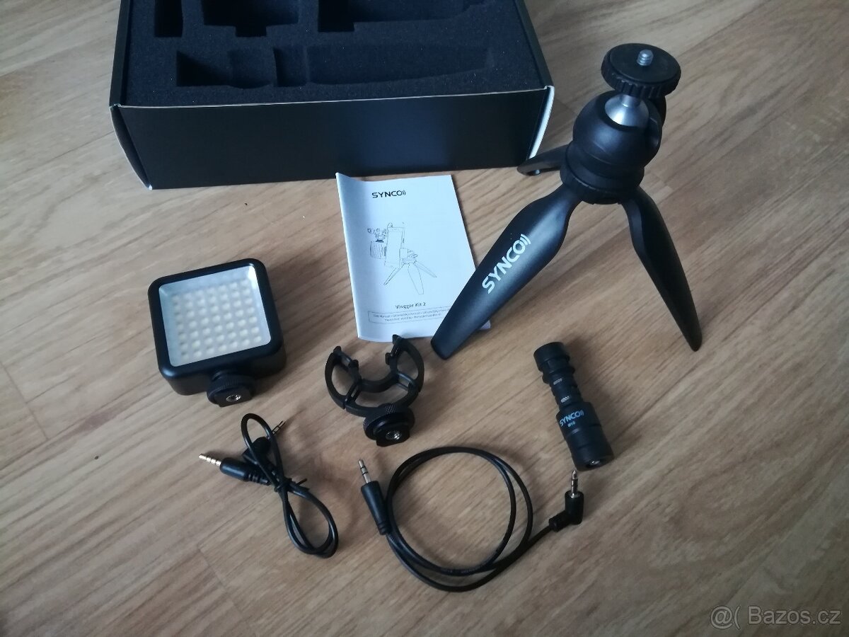 Mikrofon set se stativem Vlogger Kit 2