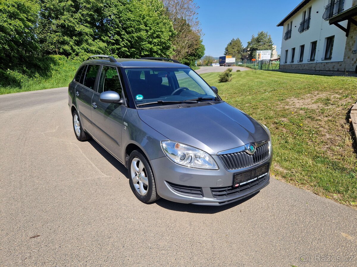 Škoda Fabia 2 combi1,6 TDI 66 KW, digi klima,vyhř.sed, tažné