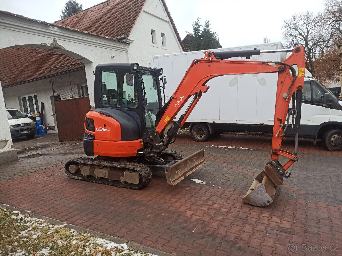 Pásový minibagr Kubota U36-4 rv2018 CAT Volvo Takeuchi