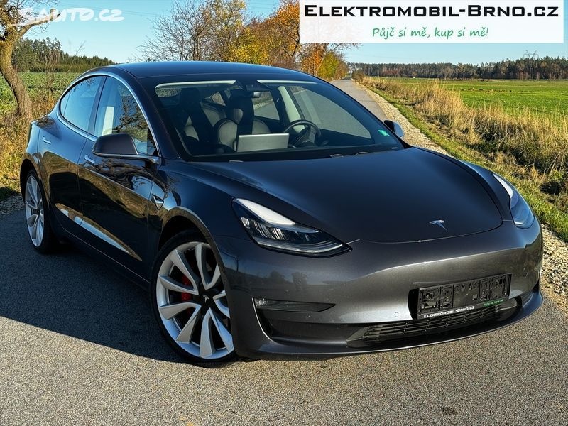 Tesla Model 3, Performance, 77kWh, SoH 87%, s DPH 589.000,-