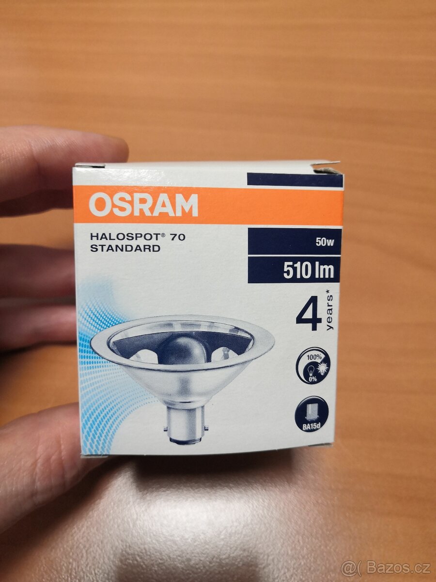 HALOGENOVÁ ŽÁROVKA Osram Halospot 50W BA15d