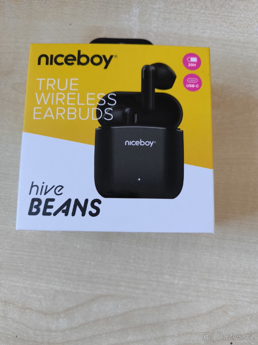 Niceboy Hive Beans nepoužité koupené 20.9.2024