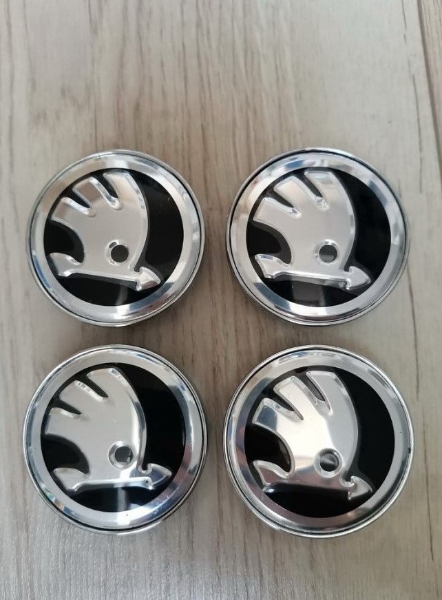 60 mm Skoda stredove krytky poklicky loga