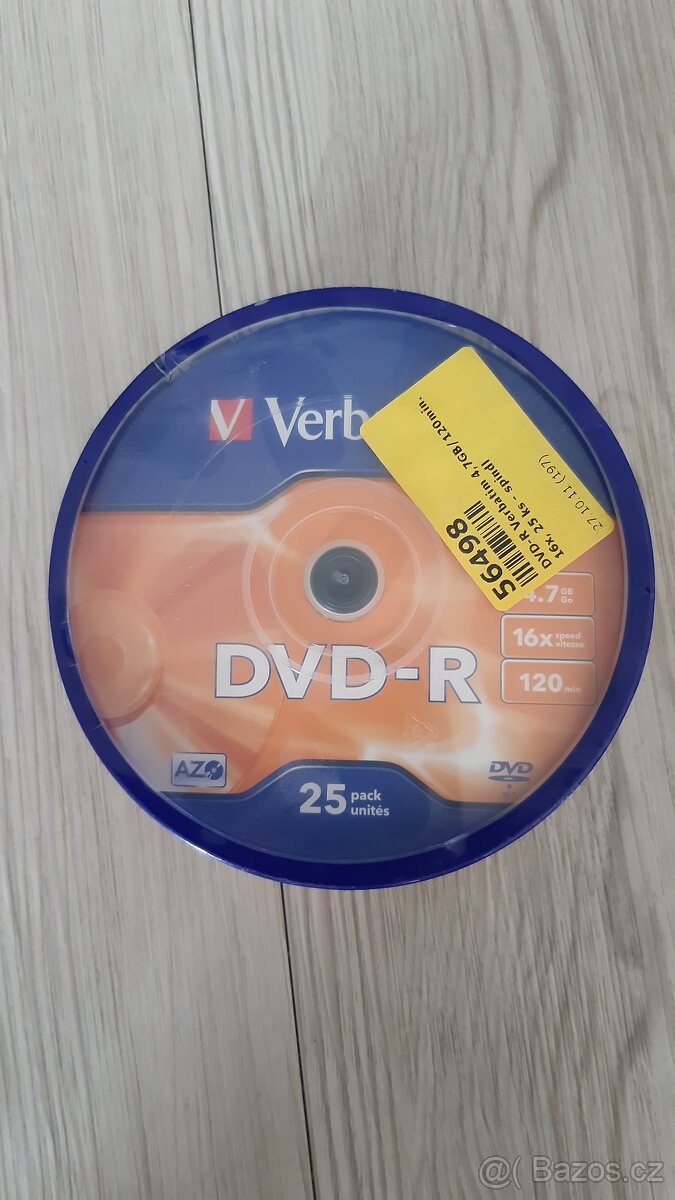 Verbatim DVD 25ks - nové
