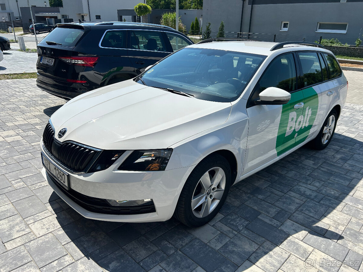 Půjčovna Bolt Uber Taxi. Nájem 4200Kč/týden. Octavia 2020