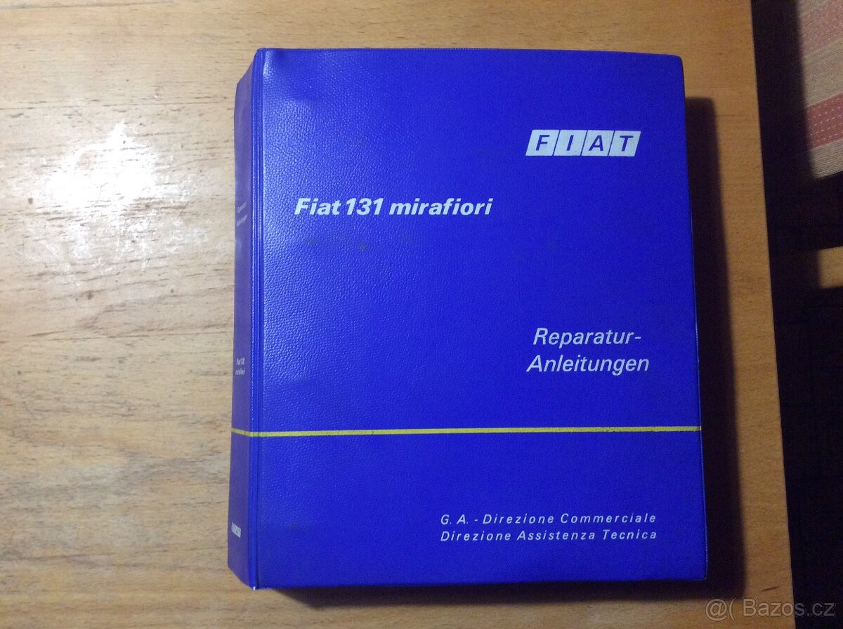 Servisní kniha originál  Fiat 131 mirafiori Reparatur