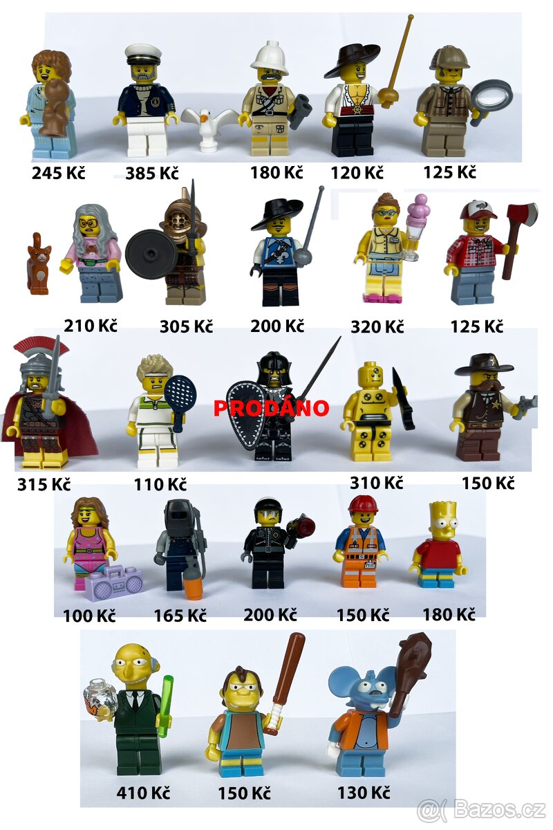 Nabízím k prodeji Lego minifigurky z různých sérií.