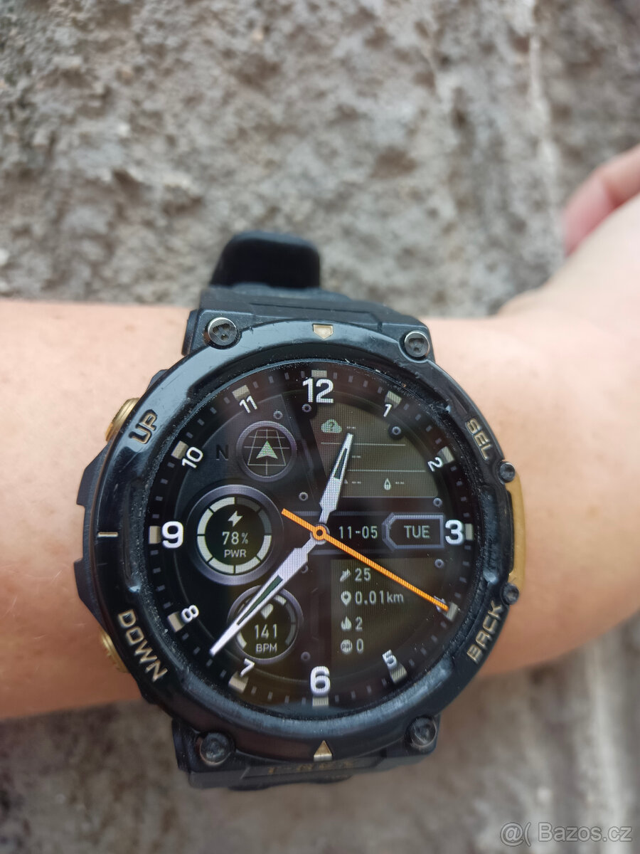 Chytré hodinky Amazfit T-Rex 2 A2170, originál nabíječka