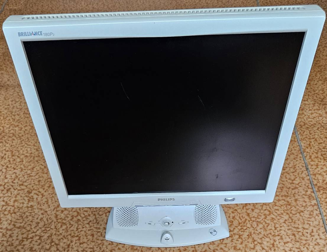 LCD monitor Philips Brilliance 180P2, 4:3, repro, mikrofon