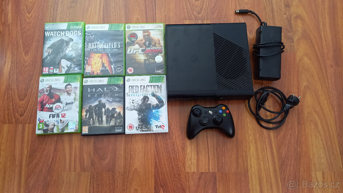 XBOX 360 s 250GB a hrami