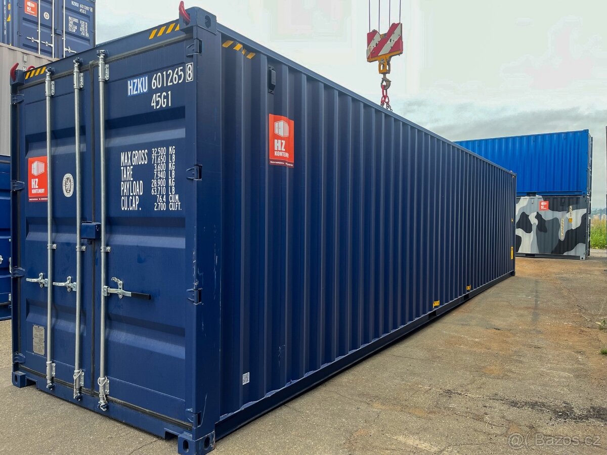 Lodní kontejner 40'HC RAL 5013 AKČNÍ CENA S DOPRAVOU