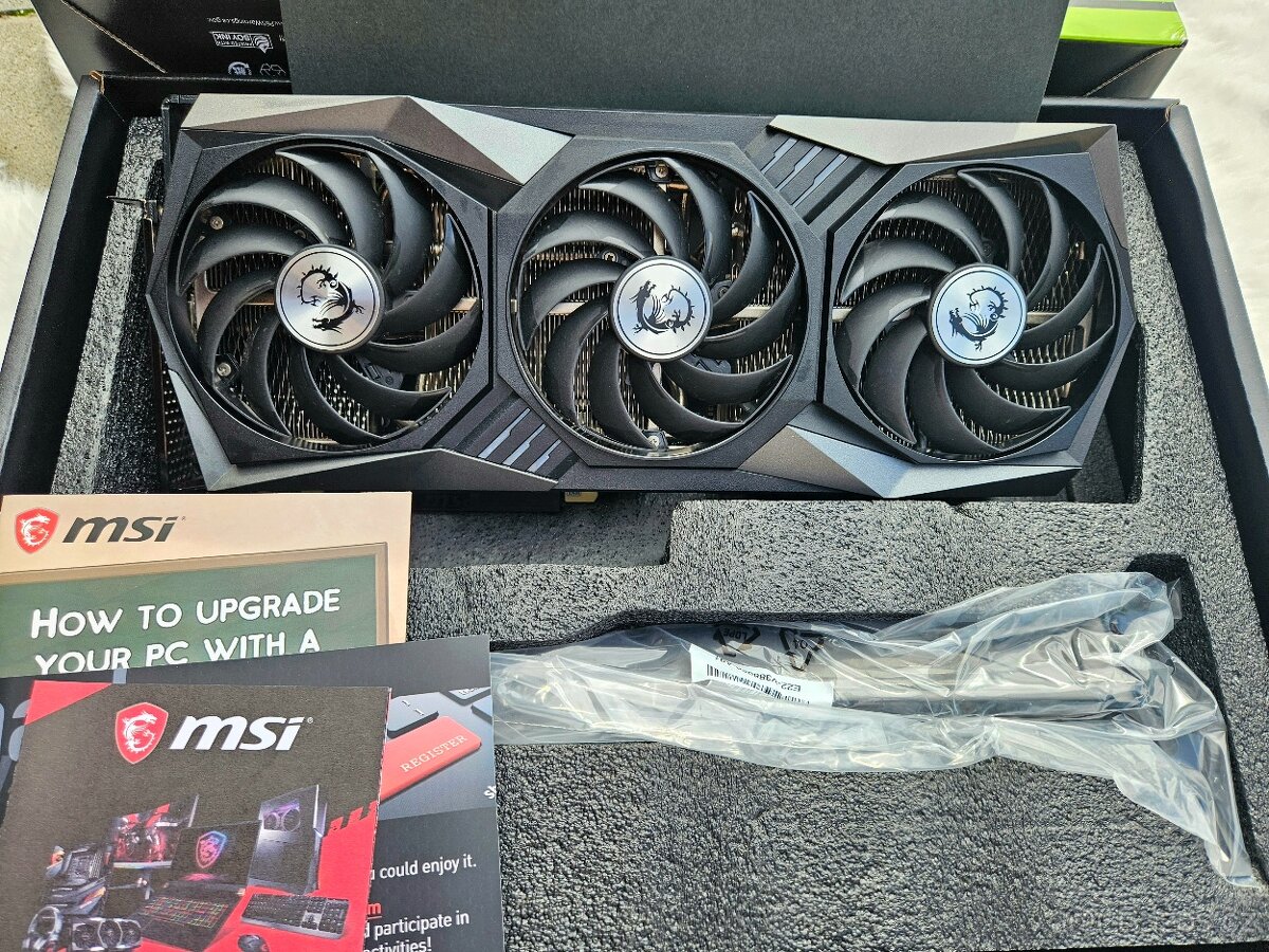 MSI GeForce RTX 3070 GAMING X TRIO 8GB top stav, záruka