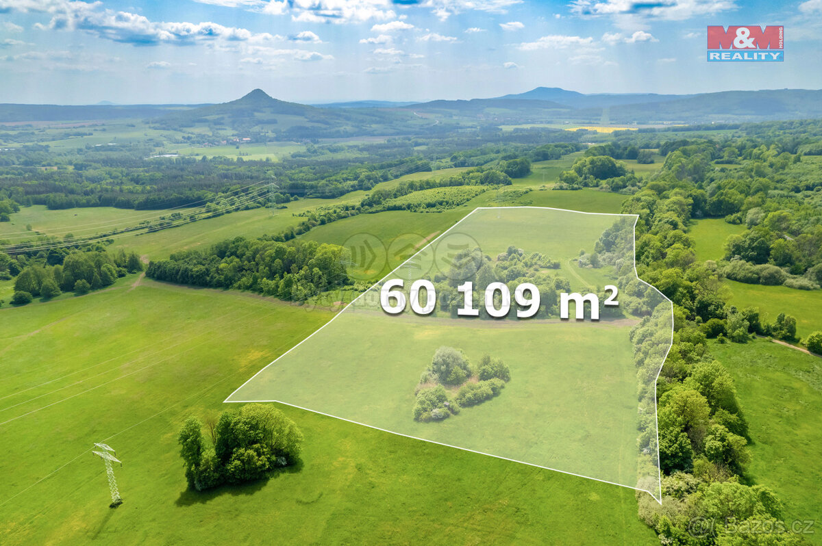 Prodej pozemků, 73237 m², Kozly, okr. Česká Lípa