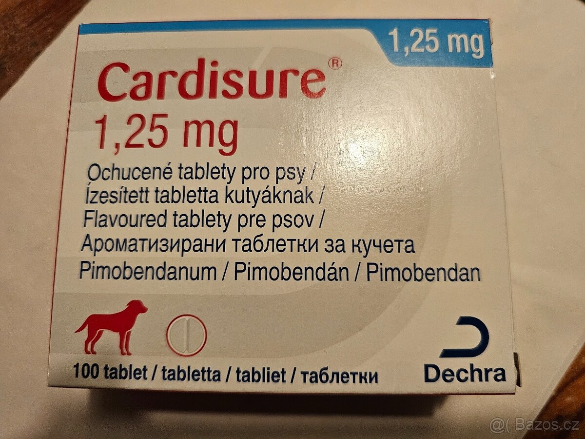 Cardisure 1,25 mg ochucené tablety pro psy 96ks