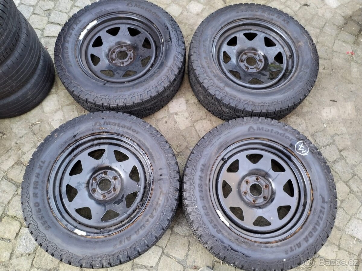 disky 6x114,3 + 255/60/18 zimni NISSAN NAVARA