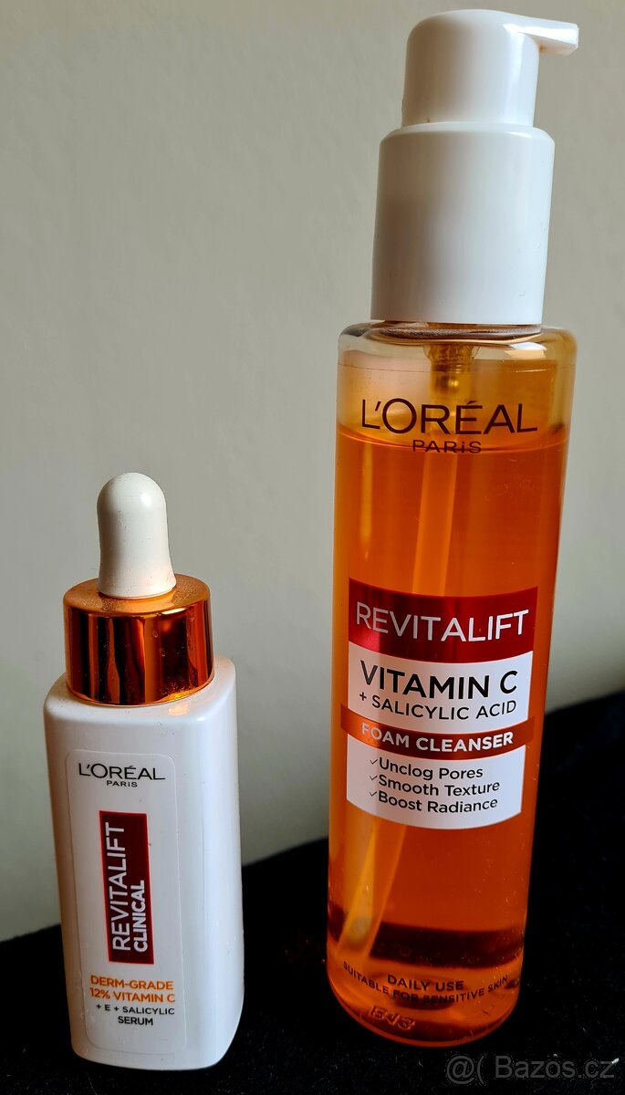 L’Oréal Paris Revitalift Clinical - vitamín C - sérum a pěna