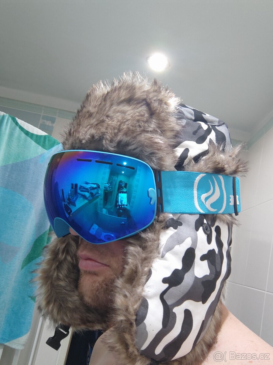 Brýle na snowboard+čepice