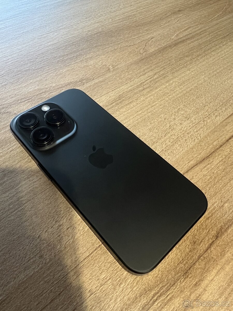 Apple iPhone 15 Pro 128GB Black Titanium, záruka