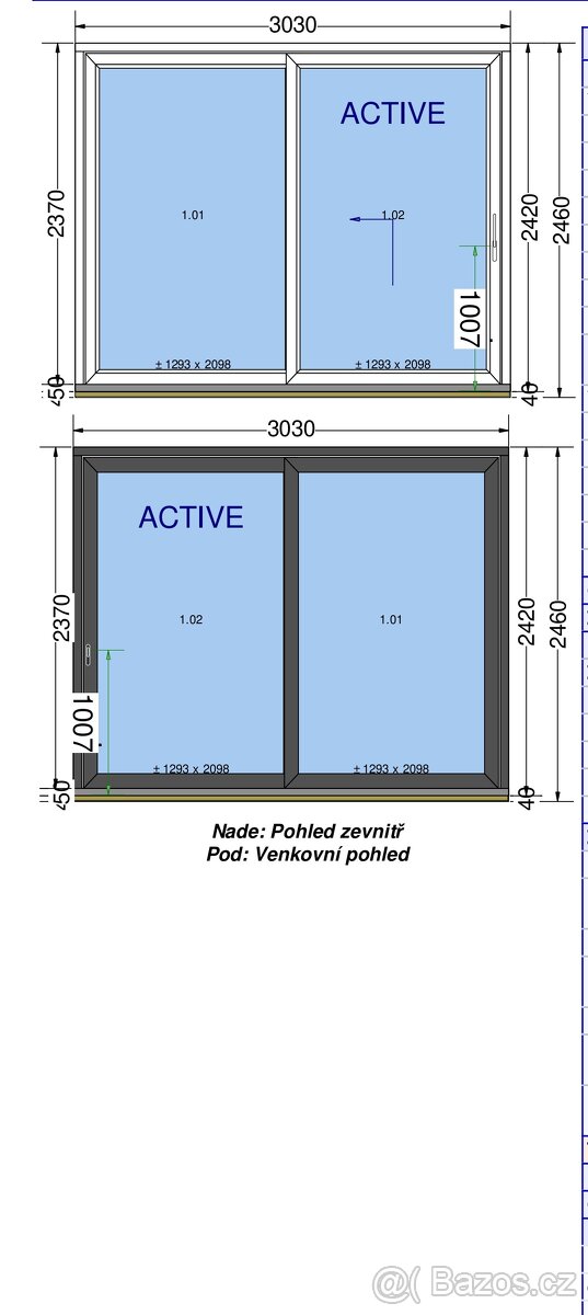 HS portal platový antracit grau (7016)